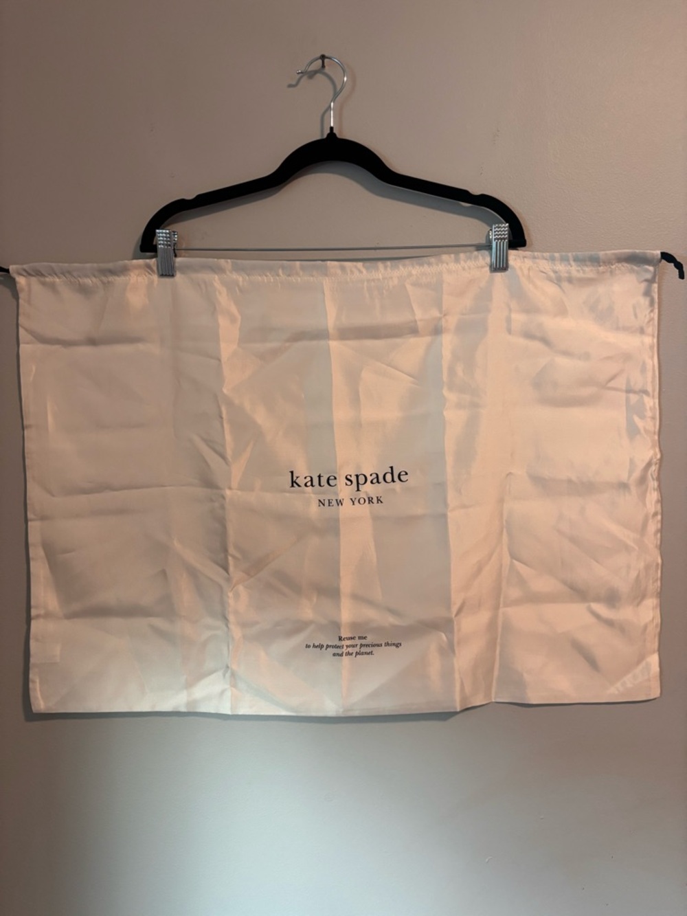 Large Kate Spade New York Drawstring Dust Bag